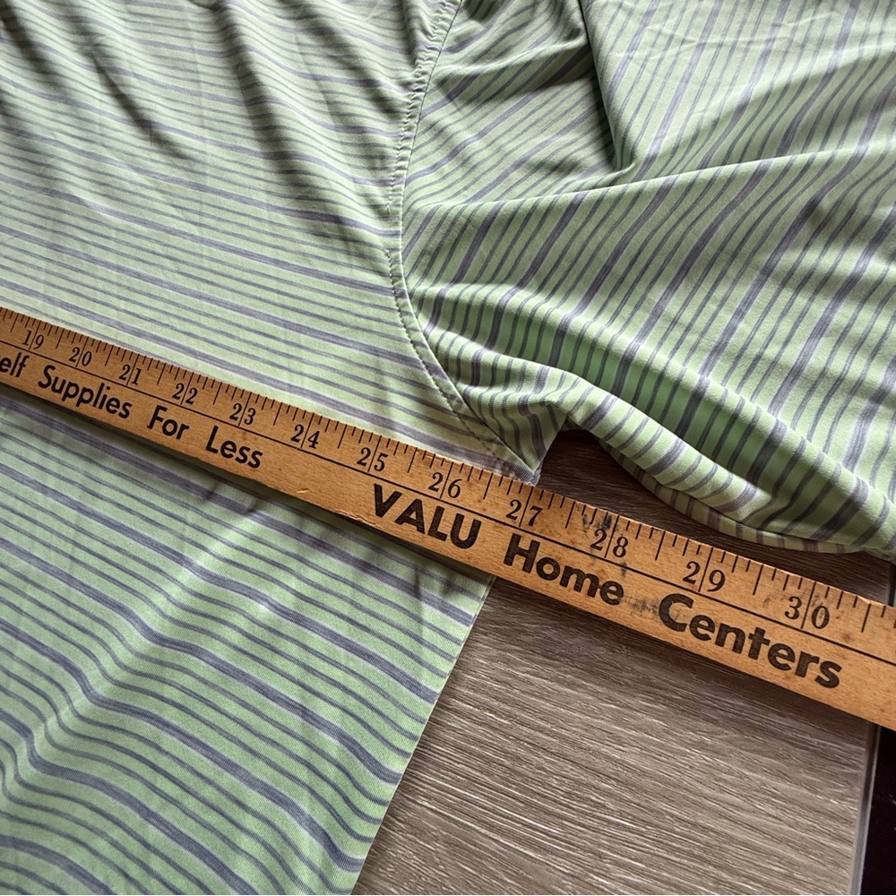 FootJoy Green and Purple Striped Performance Polo Shirt XXL - Picture 7 of 8